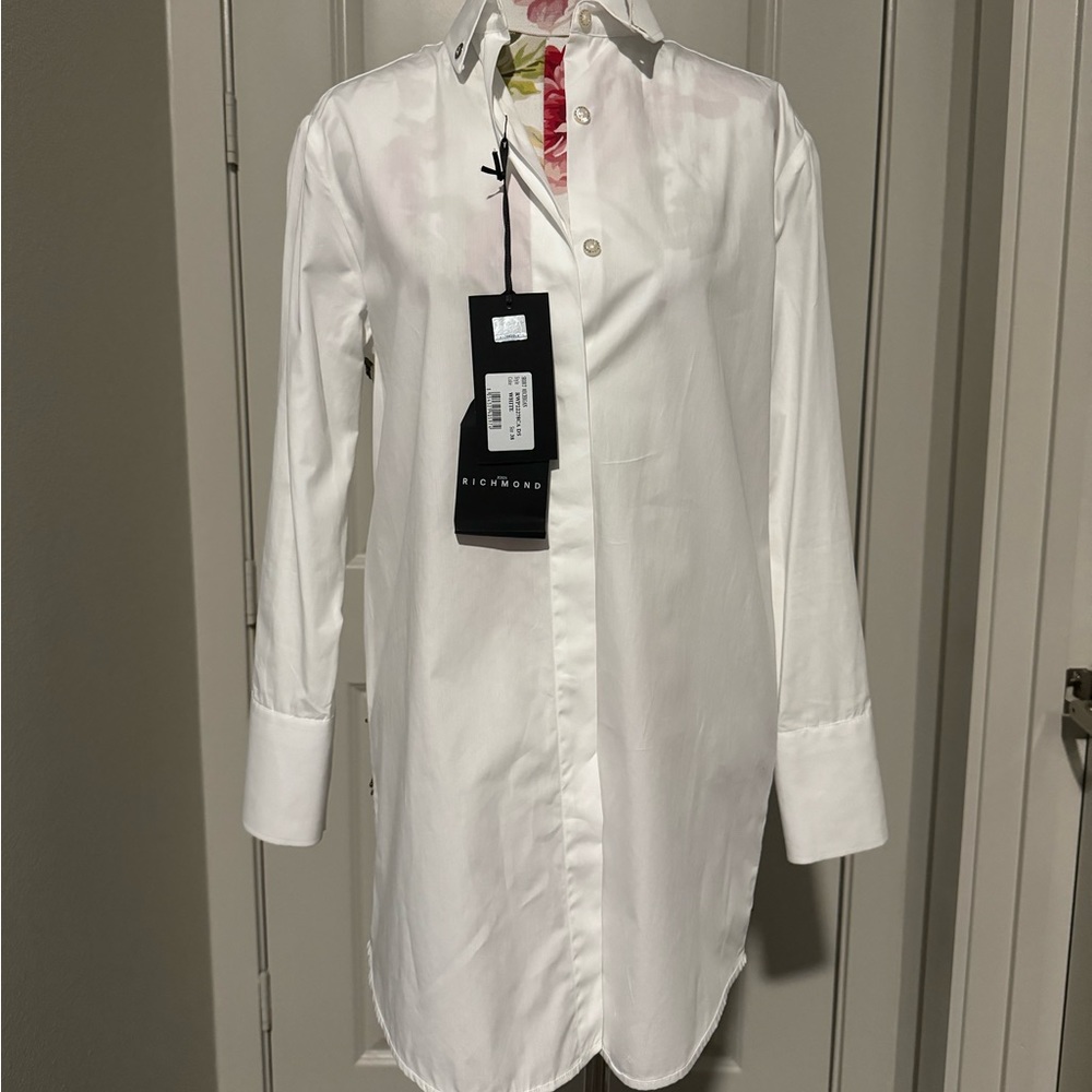 White Cotton Long Shirt
